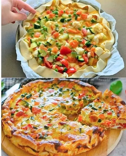 Recette de Tarte salée aux légume