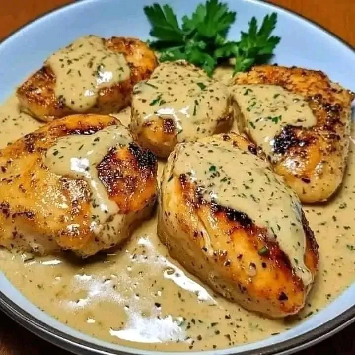 Poulet à l'ail crémeux