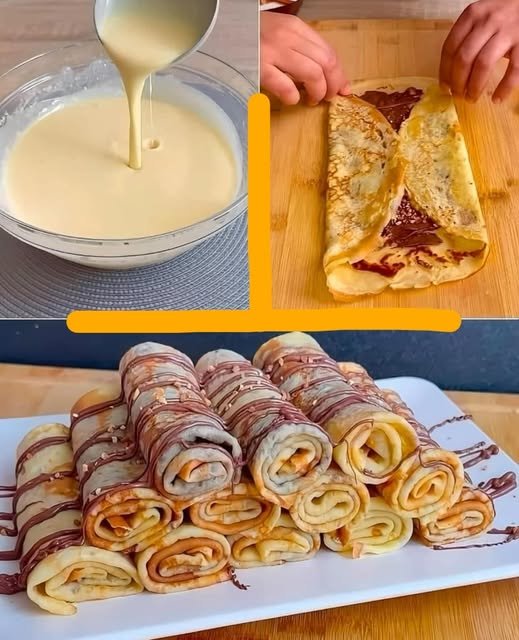 CRÊPE ROULÉE AU NUTELLA
