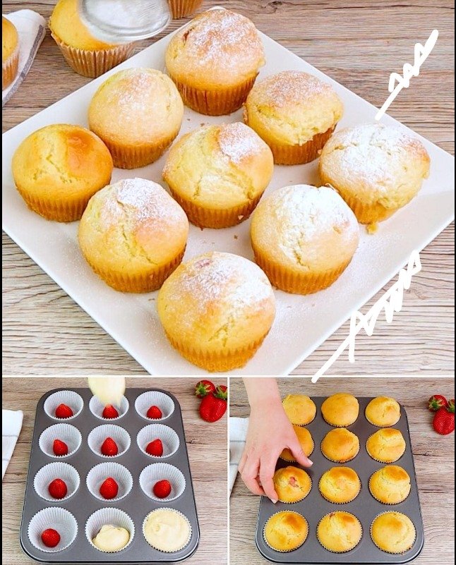 Recette MUFFINS AUX FRAISES