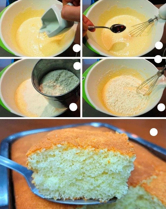 GÂTEAU ÉPONGE AU LAIT MAISON 