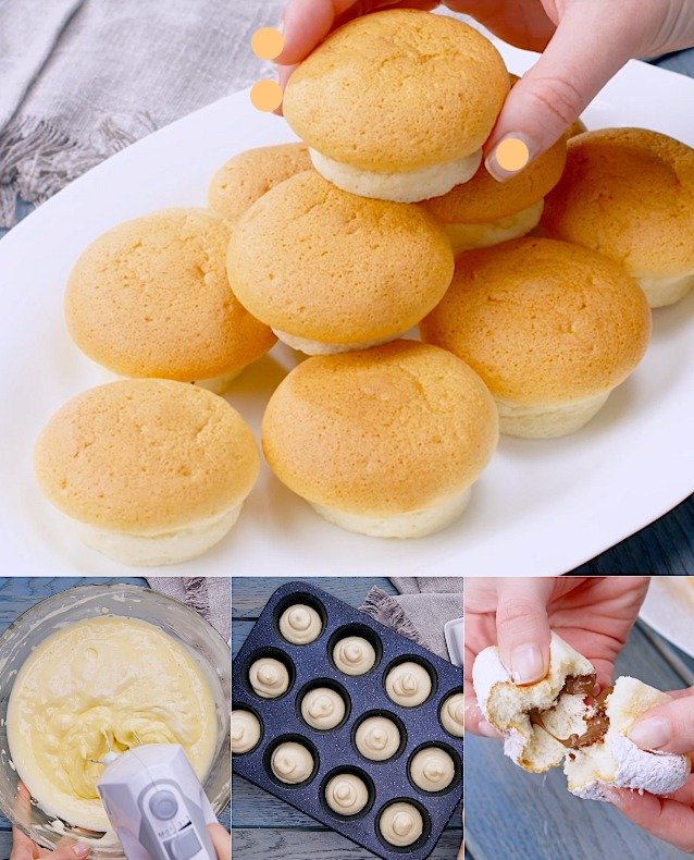 MUFFINS FOURRÉS AU CHOCOLAT 