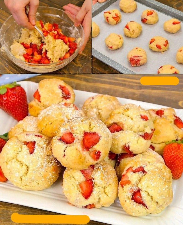 Biscuits aux fraises 