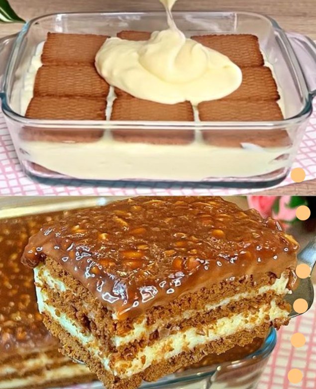 GÂTEAU AUX BISCUITS SANS CUISSON 