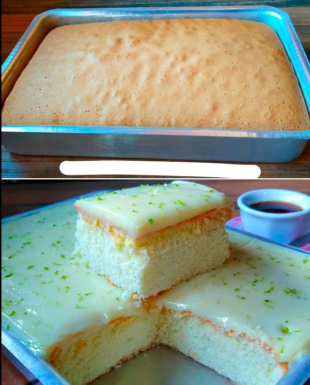 GÂTEAU AU CITRON AVEC GLAÇAGE 