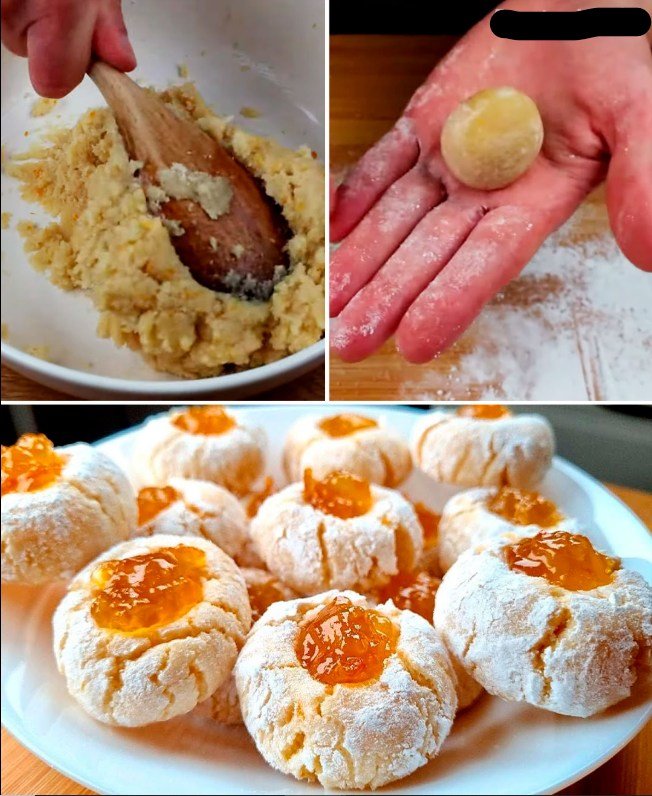 Biscuits à la confiture d'abricots 