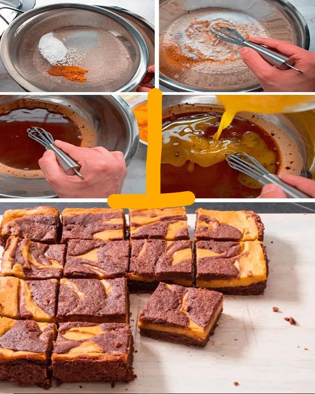Brownie au chocolat et à la citrouille 