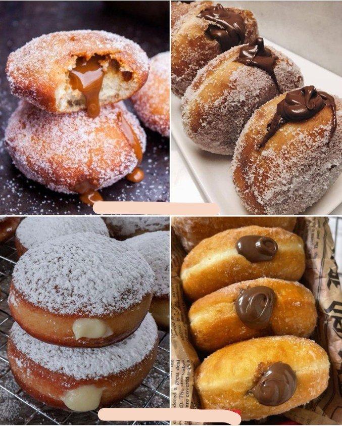 Beignets fourrés faits maison